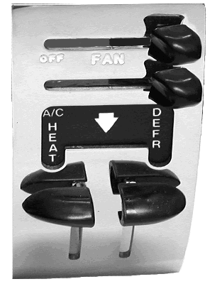A/C CONTROL PANEL 1955 - 1959 CHEVROLET TRUCK