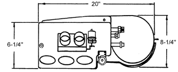 Click Here To View A Larger Line Drawing Of The Elite Standard Evaprator